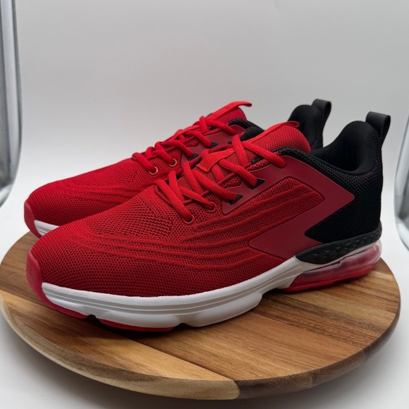Jerko Other - Jerko QX01M Men's 11 Red Black Mesh Running Shoes Air Cushion Sneakers